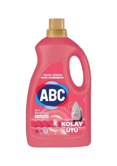 Abc Deterjan Sıvı Çamaşır Deterjanı Kolay Ütü 3 L