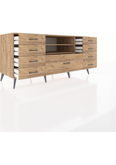Kronos Konsol 2 Raflı 9 Çekmeceli 176x59x83 Çam-çam/çam Atlas Çam Kronos Konsol 2 Raflı 9 Çekmeceli 176x59x83 Çam-çam/çam Atlas Çam