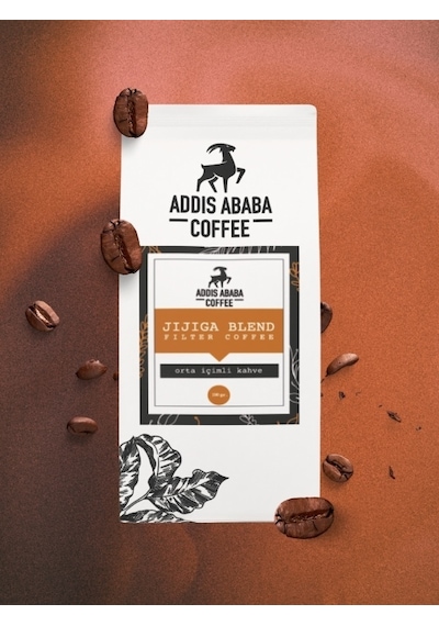 Addis Ababa Coffee Kavrulmuş Çekirdek Etiyopya Kahveleri 5 x 100 G + Klips 5'li