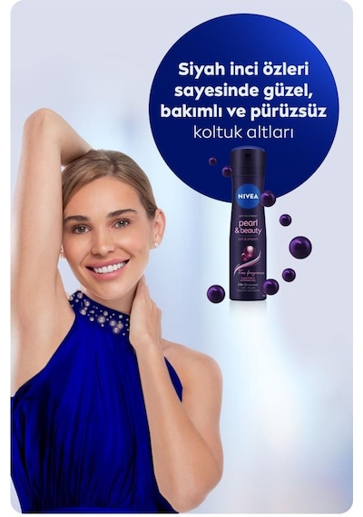 Nivea Kadın Sprey Deodorant Pearl&Beauty Fine Fragrances 48 Saat Perspirant Koruma 5 x 150 ML