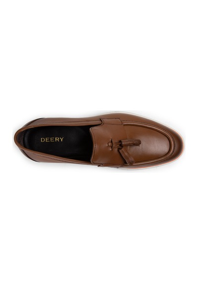 Deery Hakiki Deri Taba Rengi Püsküllü Erkek Loafer - 01958mtbac01 Taba