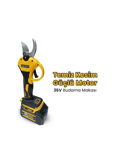 Bn-5 Cordless Tools Ltj-6a 2 Pcs Takım - Şarjlı Budama Makası - Şarjlı Testere - 2m Teleskopik Uzatma Aparatı