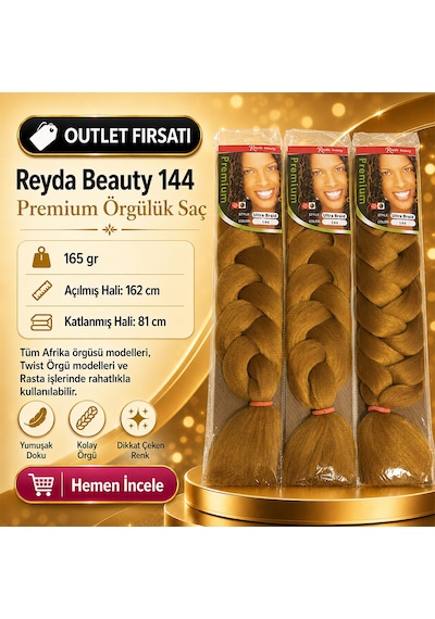 3 Paket / Afrika Örgüsü Ve Rasta İçin Sentetik 144 - Izbp-892952 Renkli