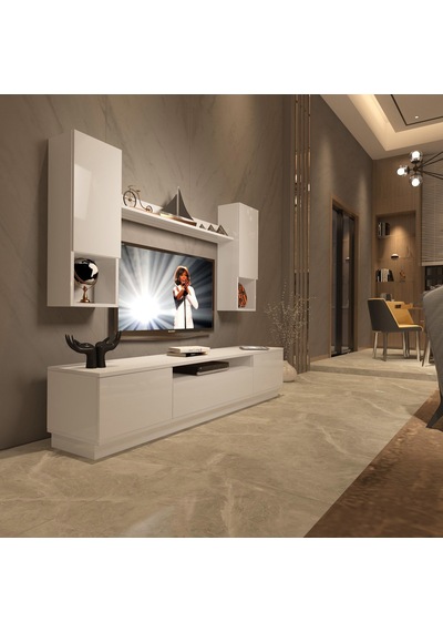Decoraktiv Trendstyle 5das Slm Tv Ünitesi Tv Sehpası Beyaz