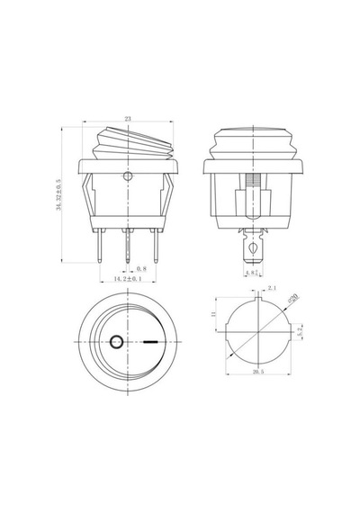 Ic-131w Yuvarlak Işıklı Anahtar Su Geçirmez 3p