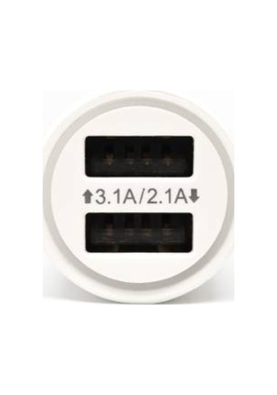 Winex W001 Usb A Çift Çıkışlı 3.1A Araç Şarj Aleti Beyaz