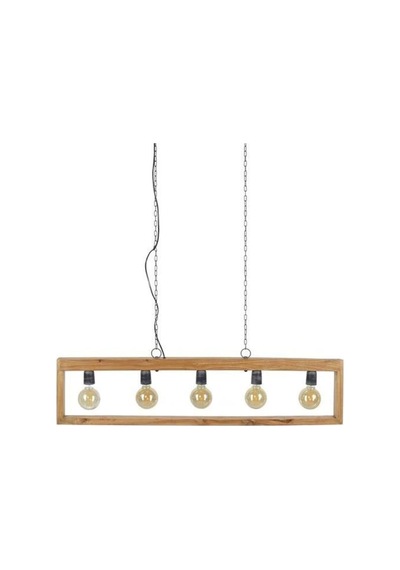 Bfdshop Avize Modül Sarkıt Ahşap Dekor Avize 130Cm 5 Duy