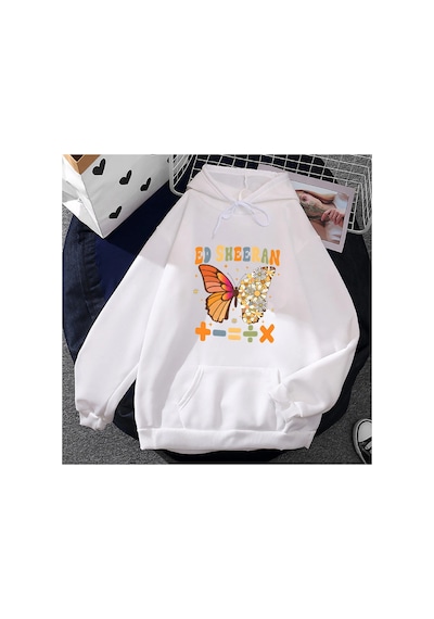 Tarzsokak Beyaz Unisex Ed Sheeran 2023 Tur Hoodie Moda İçin Aesthtic Casual Streetwearkıyafetl