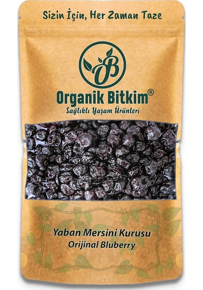Organik Bitkim Blueberry Yaban Mersini Kurusu 250 G