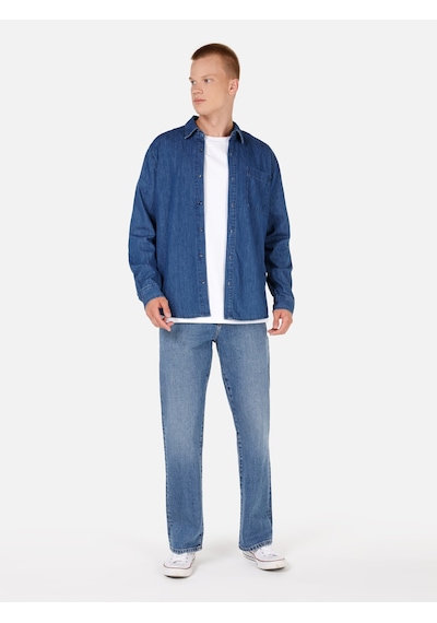Colin's Colins Mavi Erkek Gömlek U.kol Cl1070652 Q1.v1 Dn04060 Denim