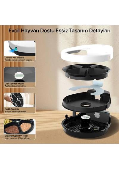 Ubpet Akıllı Soğutuculu Yaş Mama Kabı