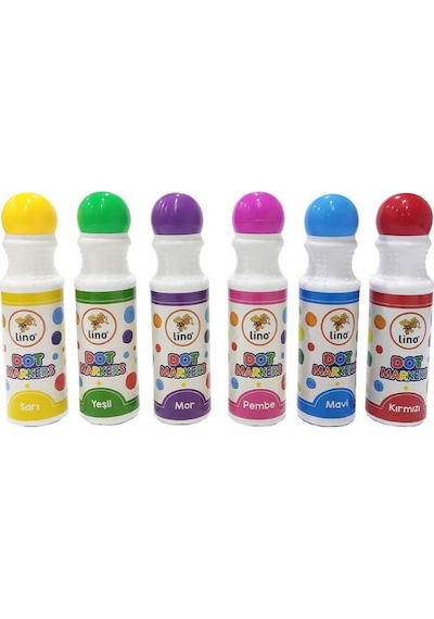 Lino Dot Markers 6 Lı Yıkanabilir Boya Ln-606