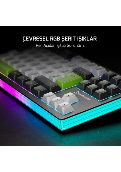 Nama Rgb Mekanik Kablolu, 2.4ghz, Bluetooth 3 Mod Gaming Klavye
