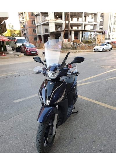 Motocam Kymco People S 200 Ön Cam 2020-2026 Model 38cm Şeffaf Renkli 4mm Sportif