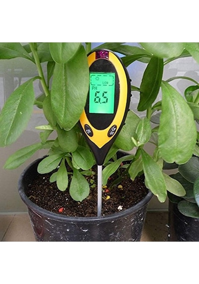 Toprak Ölçer, 4'ü 1 Arada Toprak Test Cihazı, Nem Ölçer, Ph Seviyeleri, Sıcaklık Güneş Işığı, Lüks, Yoğ
