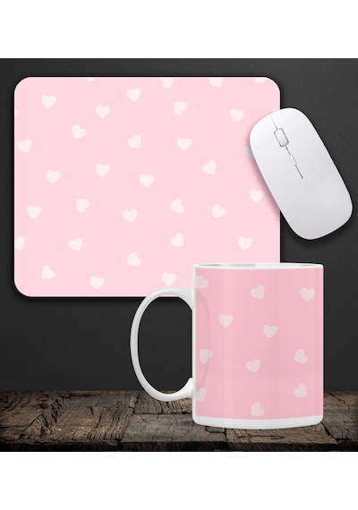 Kalpli Kupa & Kalpli Tasarım Mouse Pad 23x19cm Fare Altlığı Kaydırmaz Taban De580 Ofis Hediyesi