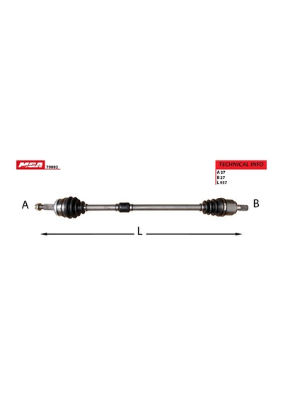 MGA 70882 AKS SAĞ ABSLİ ELANTRA 12-14 AT