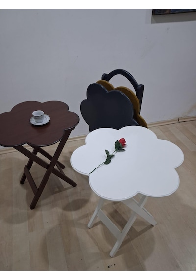 Zigon Çanta Papatya 90650 Dörtlü Model Ahşap Mdf Parlak 4 Renk Uyumu El Yapım Çok Renkli