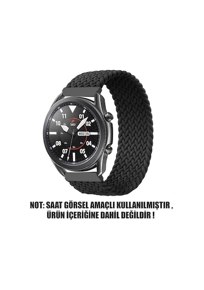 Xiaomi Watch S1 İçin Kordon, Medium Size, 155mm Braided Solo Loop Band Siyah Watch S1 İle Uyumlu Kordon - Siyah Çok Renkli Xiaomi Watch S1 İçin Kordon, Medium Size, 155mm Braided Solo Loop Band Siyah Watch S1 İle Uyumlu Kordon - Siyah Çok Renkli