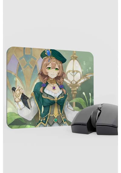 Lisa Genshin Impact Anime Oyuncu V5 - 22x18 Gaming Mouse Pad Fare Altlığı