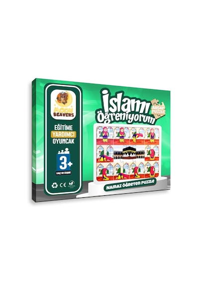 Moon Beavers İslamı Öğreniyorum Puzzle Serisi - Kız Namaz 83015,okula Din Kültürü Katkı Sağlayan Puzzle Oyuncak