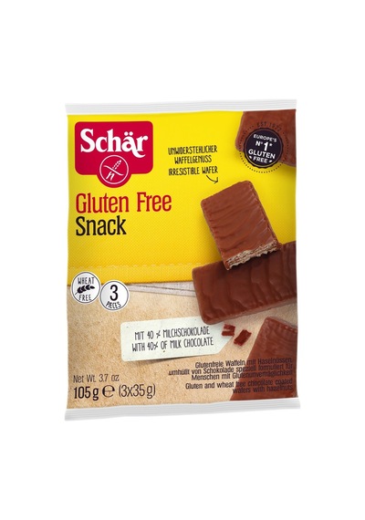 Schar Glutensiz Çikolatalı Gofret Fındıklı 3x35g 3'li Ekonomik Paket - 3 Adet Tarı