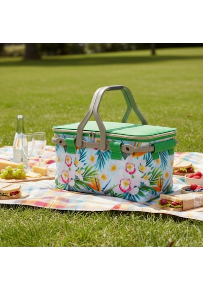 25 Lt Piknik Sepeti 1072 Picnic Bag -326 Karışık/Çok Renkli