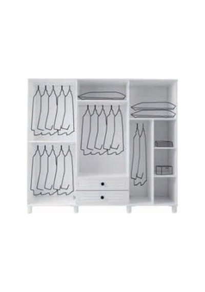 Kestel Mdf 6 Kapılı Dolap Beyaz Kestel Mdf 6 Kapılı Dolap Beyaz