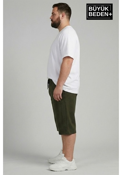 Süperlife Erkek Büyük Beden Şort 3xl-6xl Rahat Kesim Diz Altı Günlük Şort-spr26bsr591 Haki Süperlife Erkek Büyük Beden Şort 3xl-6xl Rahat Kesim Diz Altı Günlük Şort-spr26bsr591 Haki