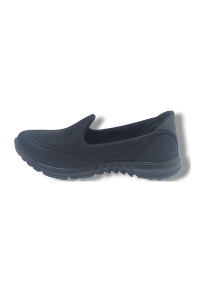 Diva Mod 801-26 Triko Konforlu Esnek Kadın Yürüyüş Ayakkabısı Sneaker Siyah