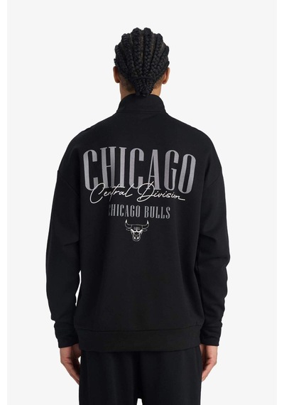 Defacto Defactofit Nba Chicago Bulls Oversize Geniş Kalıp Dik Yaka Fermuarlı Sweatshirt F9813ax25aubk81 Siyah-bk81 Defacto Defactofit Nba Chicago Bulls Oversize Geniş Kalıp Dik Yaka Fermuarlı Sweatshirt F9813ax25aubk81 Siyah-bk81