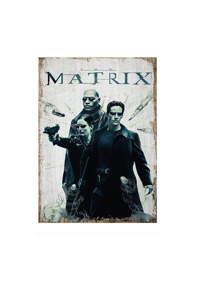 Bedeko Matrix Desenli Mdf Tablo 25 Cm X 35 Cm