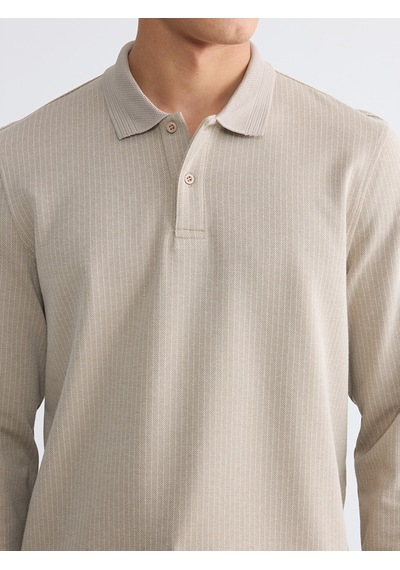 Lcwaıkıkı Classic Gri Polo Yaka Erkek Sweatshirt