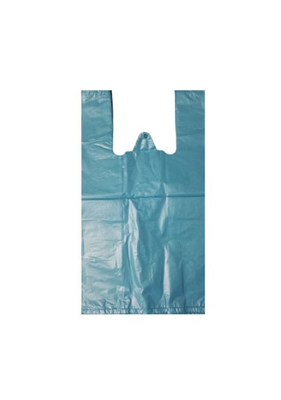 Kalın Mavi Poşet 30x60 Cm Büyük Boy 1 Kg Hışır Atlet Poşet Market Manav Poşeti Çöp Poşeti