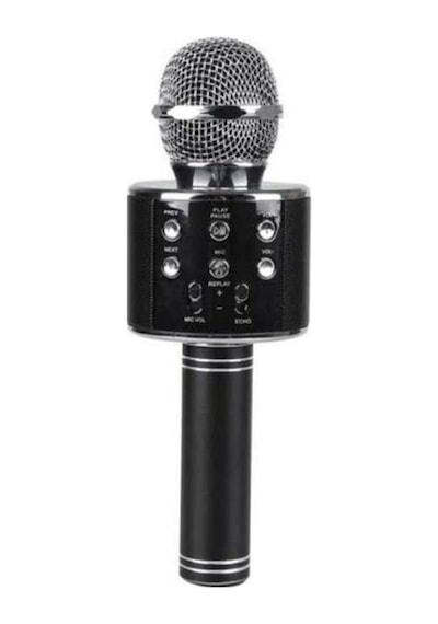 Wster Ws-858 Karaoke Mikrofon Bluetooth Hoparlör Aux Usb Mikro Sd Kart Girişli Beyaz