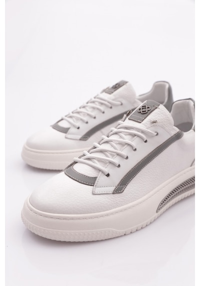 Dgn 5744 Erkek Bağcikli Sneakers Ayakkabi Beyaz