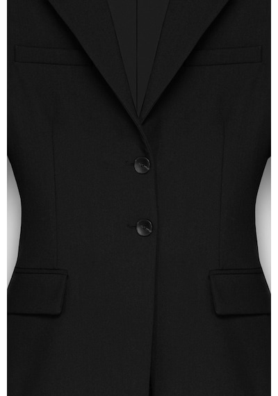 Kadın Siyah Kum Saati Form Blazer Siyah