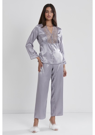 Pierre Cardin 6955 Kadın Saten Altılı Set - Royal ROYAL