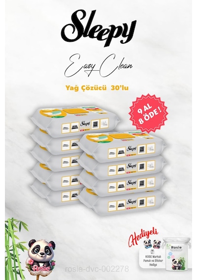 Sleepy 9 Al 8 Öde Yağ Çözücü 30'lu Ve Rosie Hediye Diğer