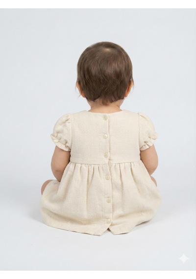 Xo Kids Kız Çocuk Elbise + Bolero 9-24 Ay 52130 Bej