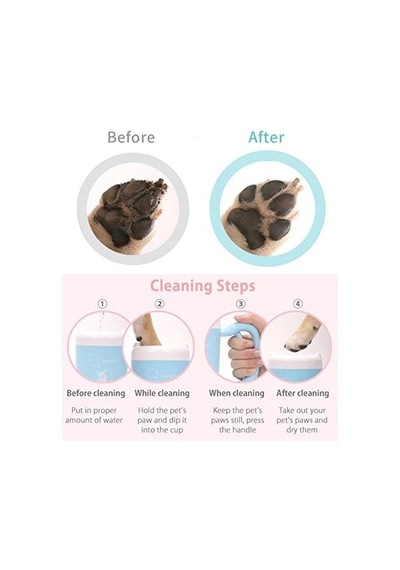 Creation Core Taşınabilir Köpek Pati Yıkayıcı Kupa Evcil Hayvan Pati Temizleyici Köpekler Kediler İçin Çamurlu Diğer