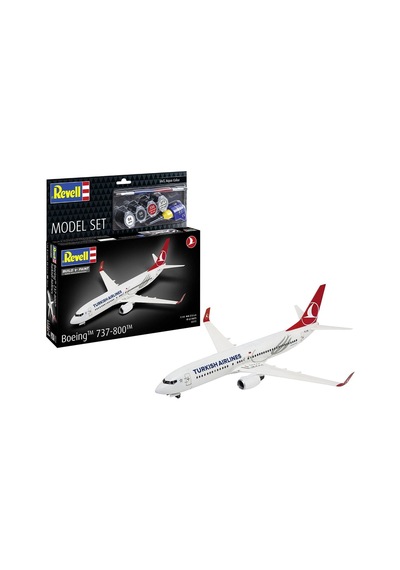 Revell Model Set Turkish Airlines Boeing 737-800 1:144 Uçak Maketi 12+ Yaş - 63 Parça 27 Cm
