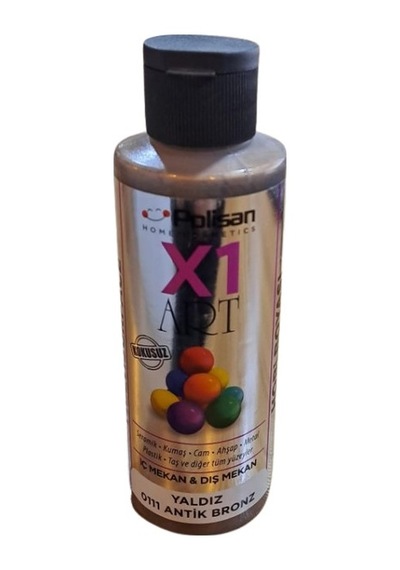 Polisan X1 Art Hobi Boyası 0111 Yaldız Antik Bronz 120 Ml