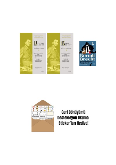 Bertolt Brecht - Bütün Oyunları 2 + Bertolt Brecht - Bütün Oyunları 2 Ciltli + Efendi Puntila Ve Uşağı Matti + Okuma Sticker'ları