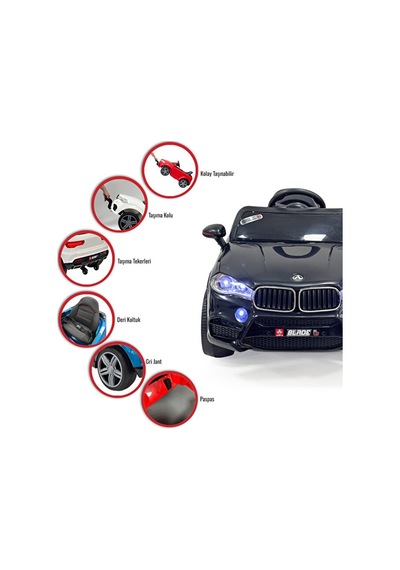 Akar Oyuncak Blade 12 Volt Uzaktan Kumandalı Akülü Suv Çocuk Arabası Siyah