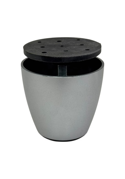 Cateksss 6 Cm Vazo Tablalı Ayarlı Ayak Krom - 35 Li Paket