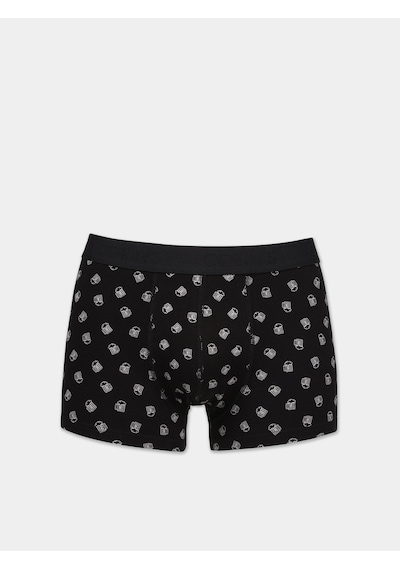 Colin's Colins Modern Fit Baskılı Erkek Siyah Boxer Cl1075758 Q1.v1 Blk Siyah