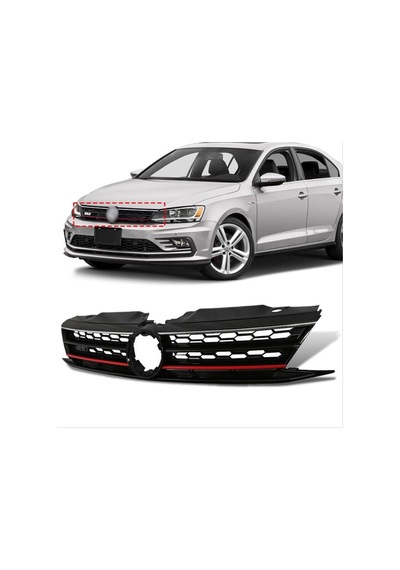 Autogp Vw Jetta Gli Ön Panjur Izgara Kırmızı 2015+