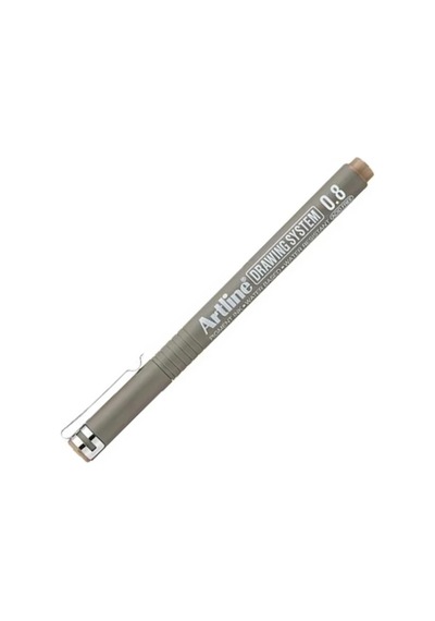 Artline Teknik Çizim Kalemi 0.8mm Pale Brown - Pastel Kahve