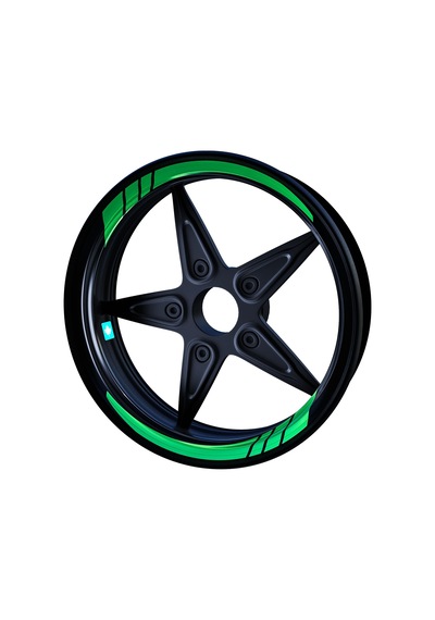 Moto GP Orman Yeşili İç Jant Şeridi Sticker Çınar Extreme